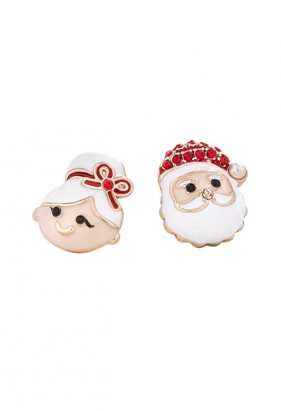 Mr. and Mrs. Claus Stud Earrings