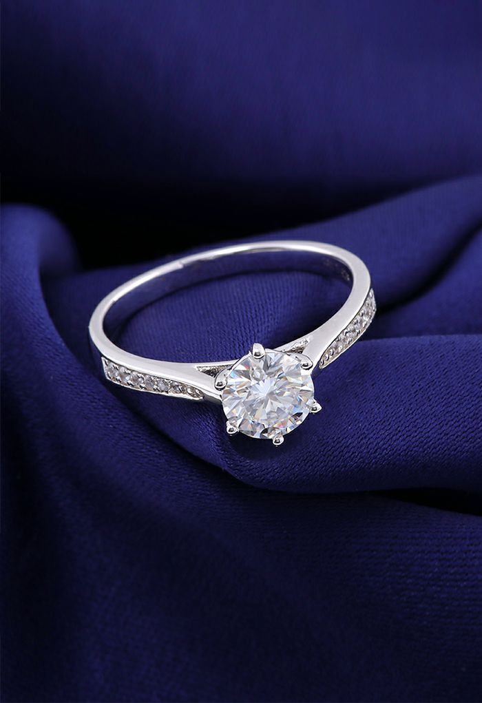 خاتم الماس مويسانيتي مدرج