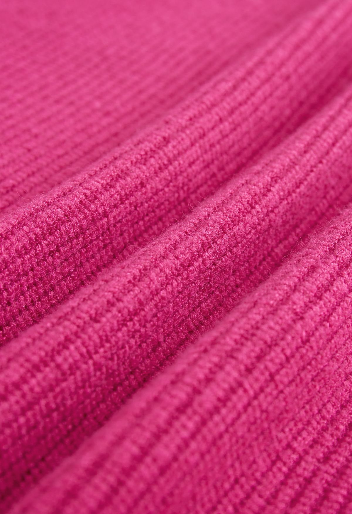 كارديجان طويل مفتوح من الأمام باللون الوردي الفاتح