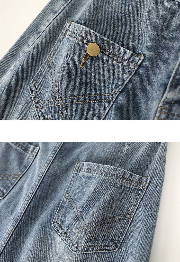 تنورة جينز مزينة بأزرار