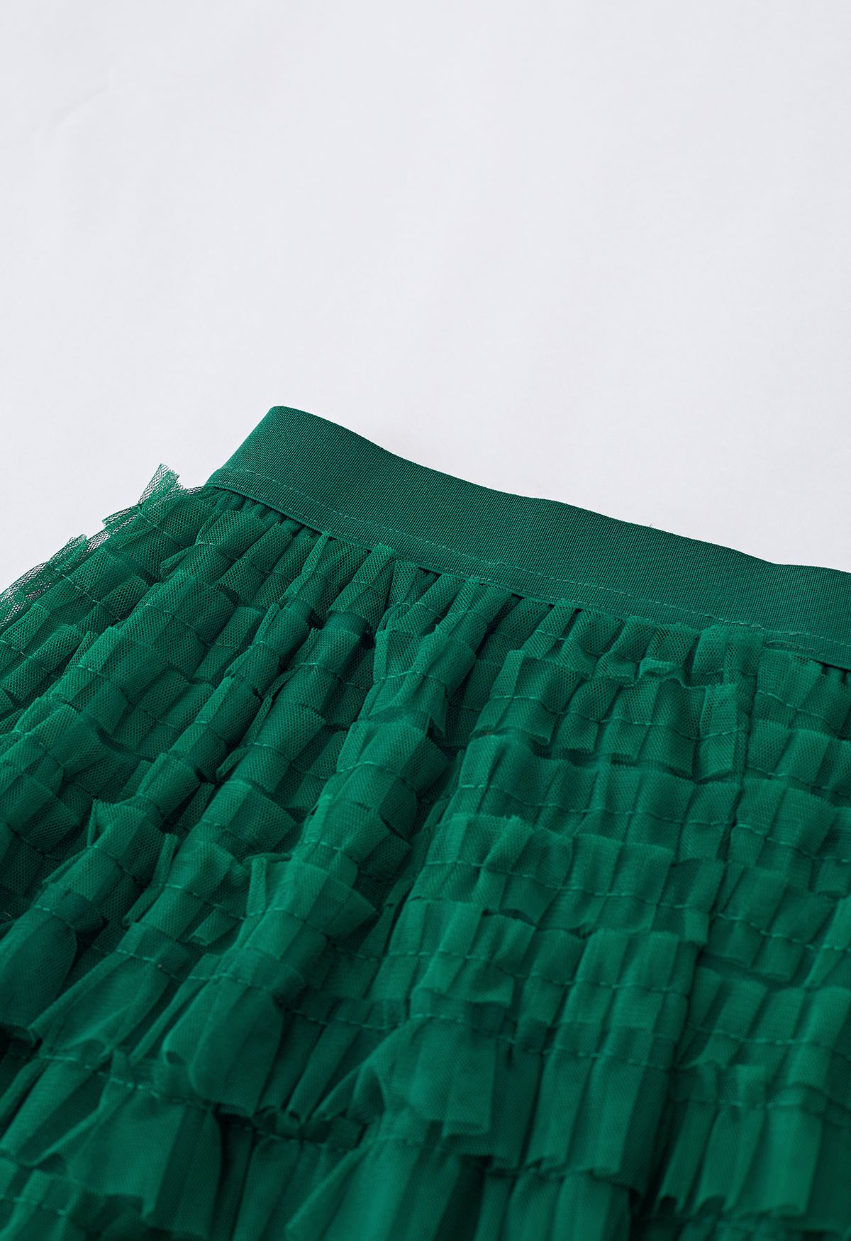 تنورة سوان كلاود ميدي باللون الأخضر الداكن