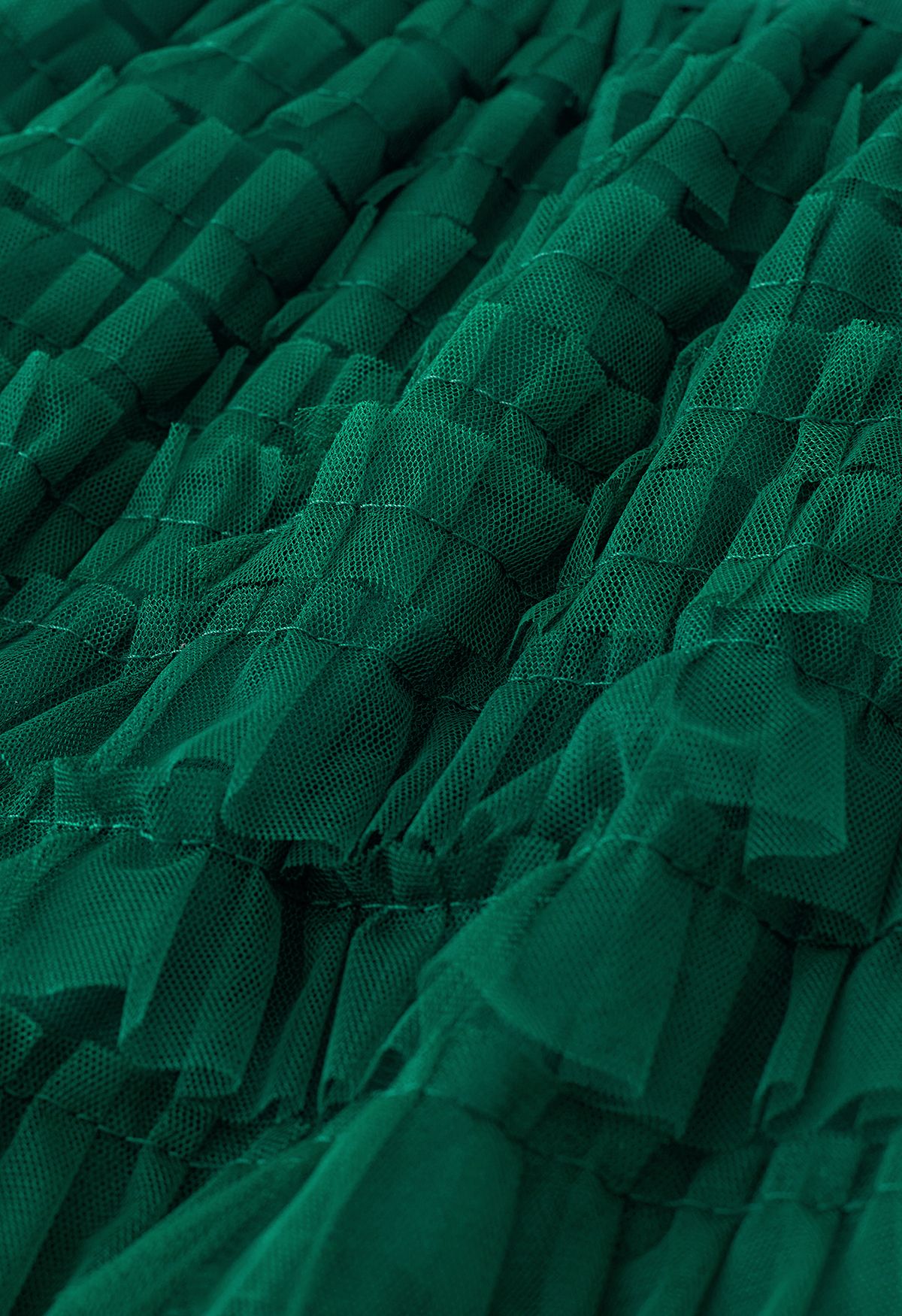 تنورة سوان كلاود ميدي باللون الأخضر الداكن