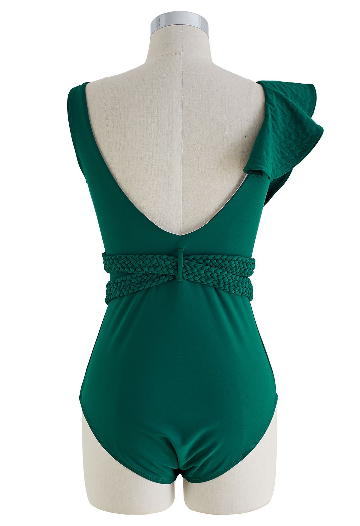 ملابس سباحة باللون الأخضر الداكن