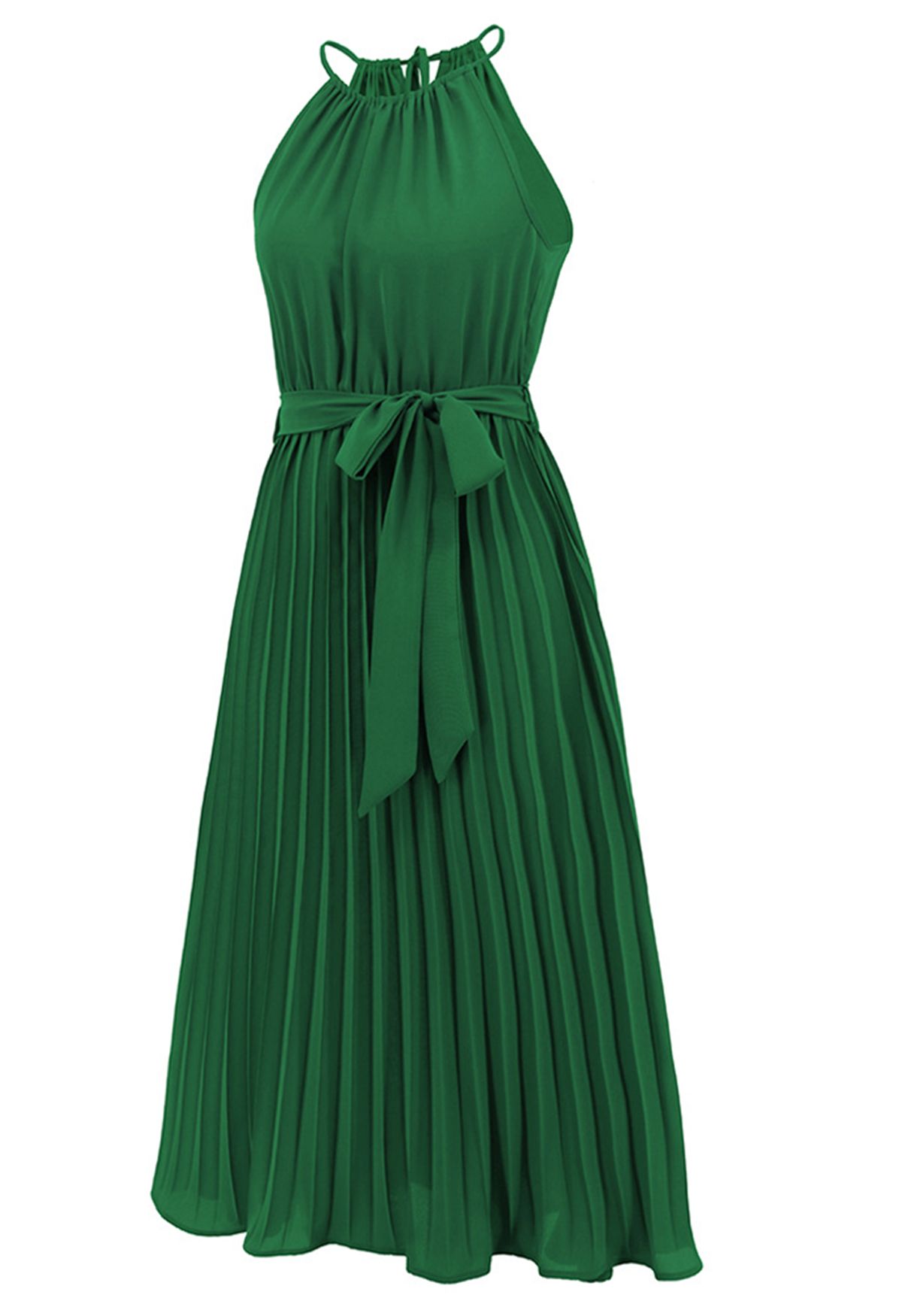 فستان باللون الأخضر