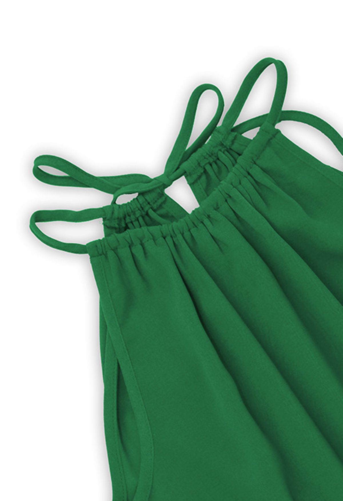 فستان باللون الأخضر