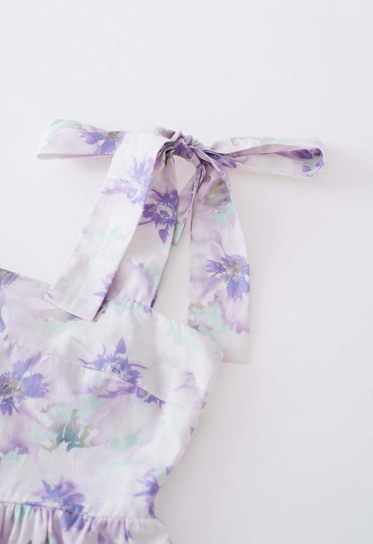 فستان ماكسي برباط ورباط من Lilac Blossom