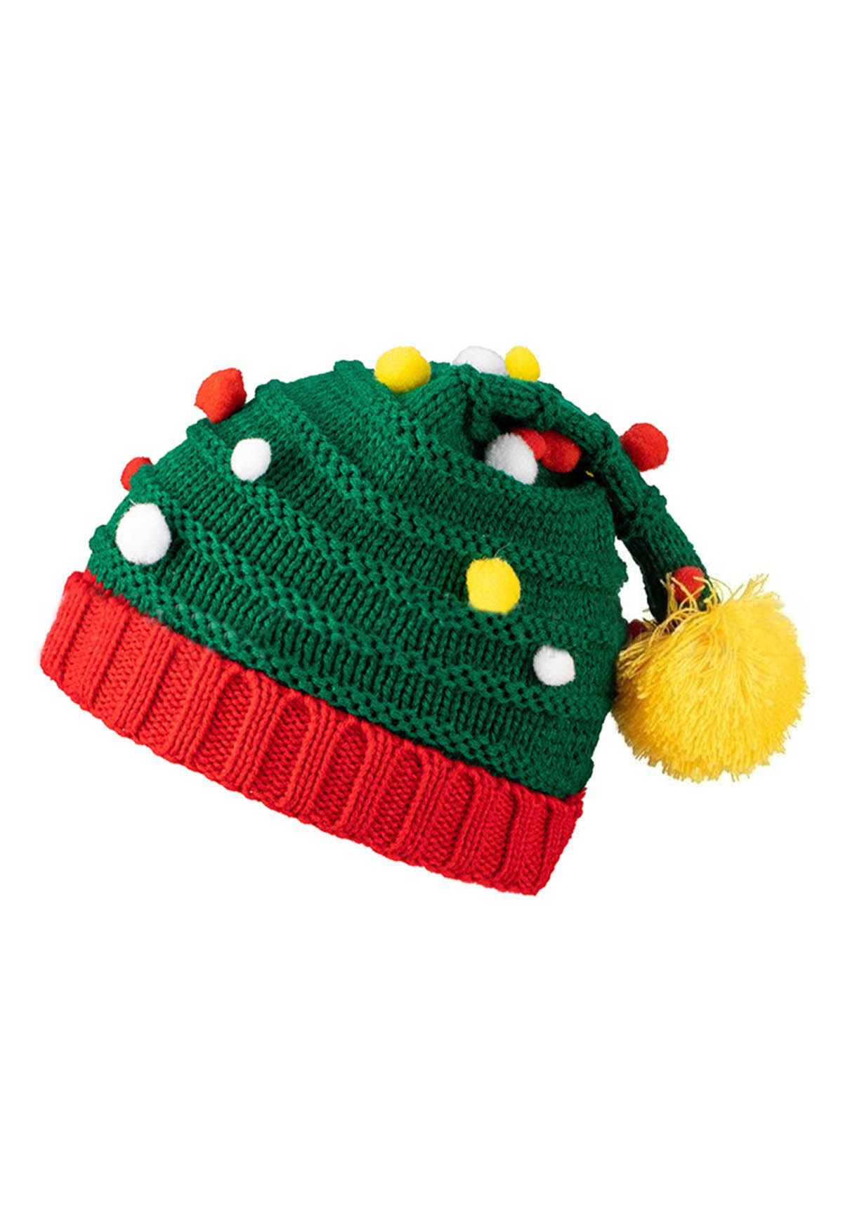 قبعة شجرة عيد الميلاد بوم بوم