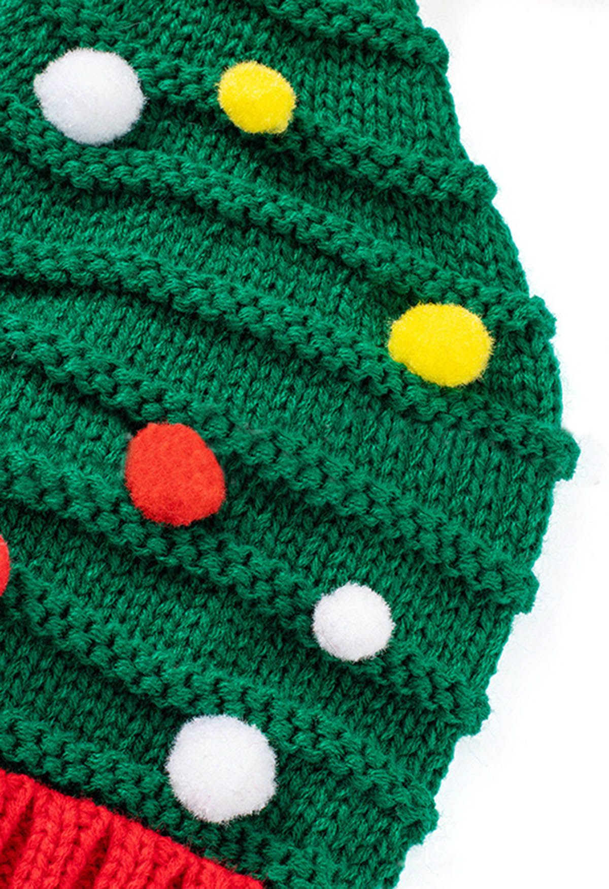 قبعة شجرة عيد الميلاد بوم بوم