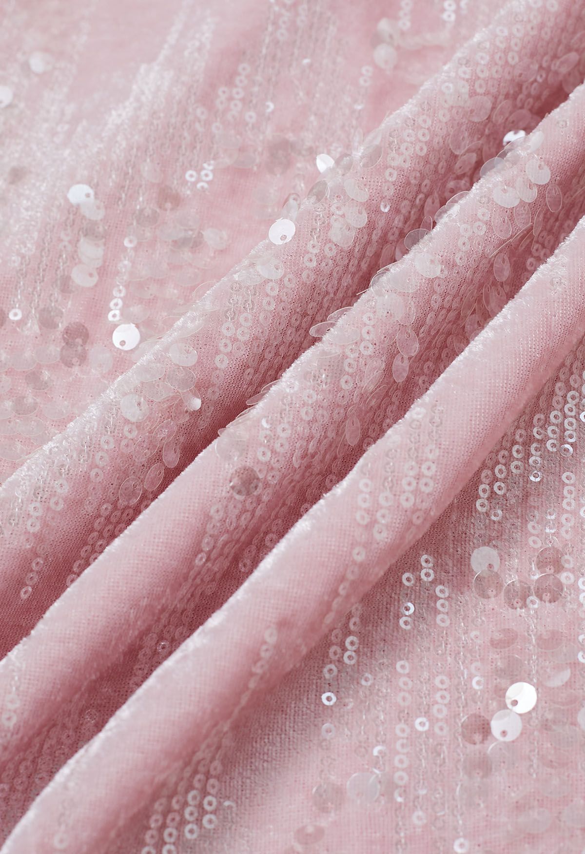 تنورة حورية البحر المخملية ذات الترتر الوردي الحلو