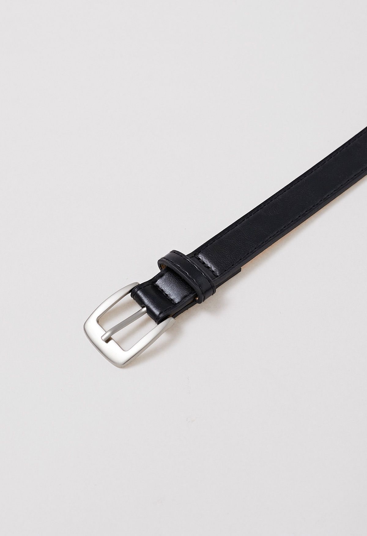 الجبهة مطوي حزام الدينيم Skorts البسيطة باللون الأسود