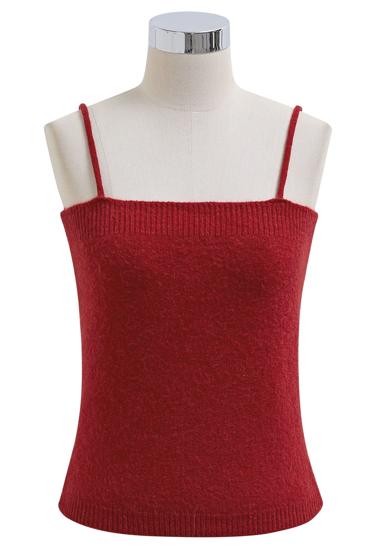 Mesmerizing Bowknot Cami Top and Sweater Set in Red