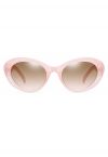 نظارة شمسية ريترو بإطار عين القطة باللون الوردي