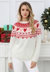 سترة محبوكة من Lovely Heart Fair Isle 