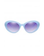 نظارة شمسية ريترو بإطار عين القطة باللون الأزرق