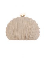 حقيبة Ritzy Seashell Pearl من الذهب
